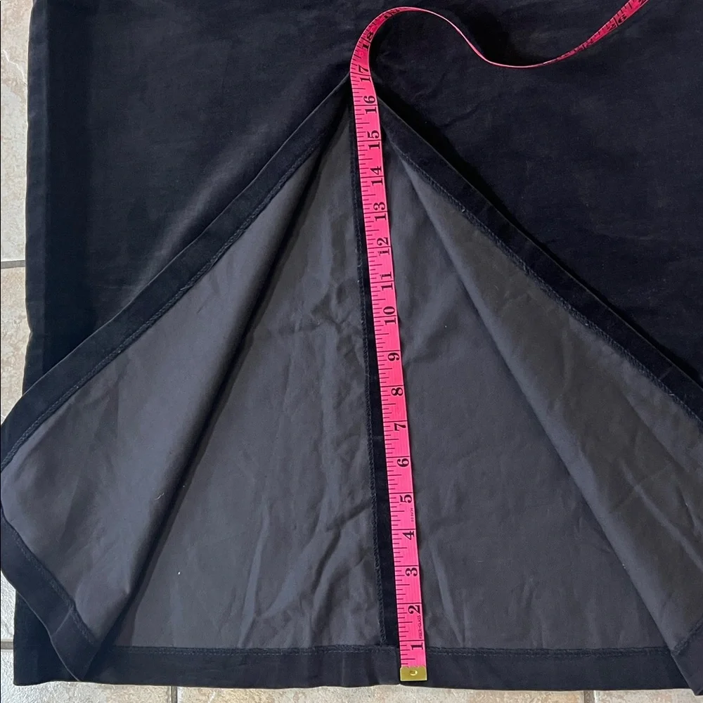 Vintage Diane Rich California‎ Elegant Black Velvet Maxi Skirt, Sz S/M